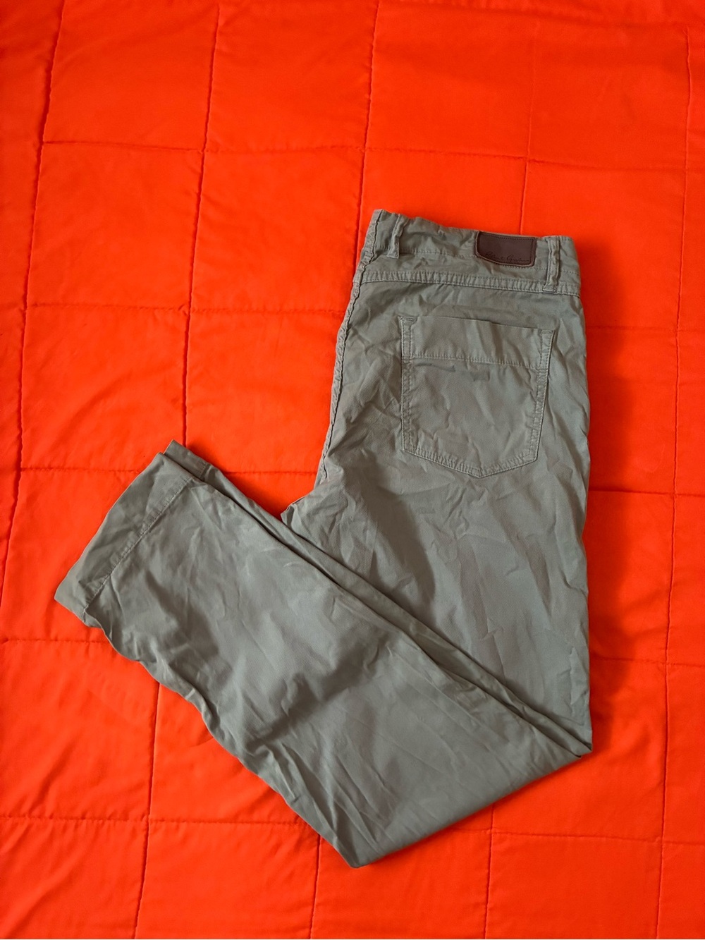 Robert Graham Pants Mens 34 Green Kipling Chino Slim Stretch Pocket Casual